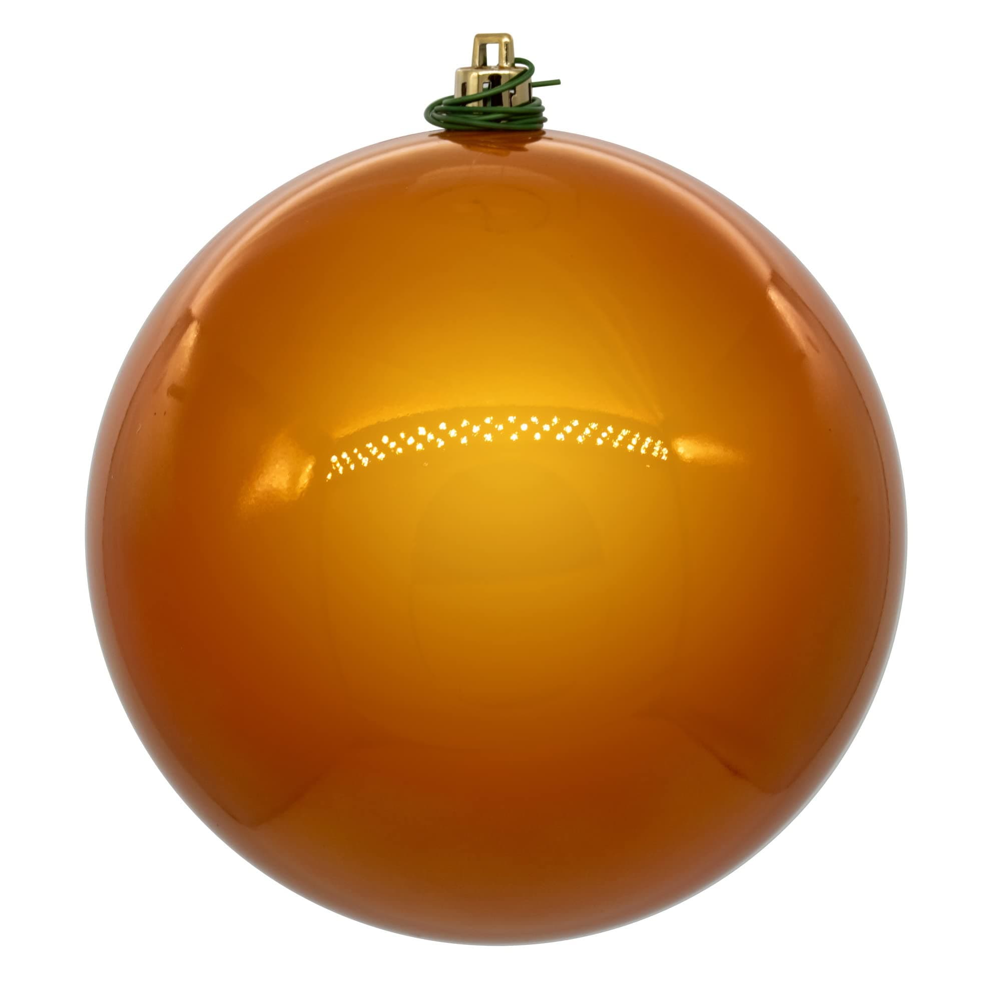 Vickerman 10" Antique Gold Pearl UV Drilled Ball Ornament, 1 per Bag.