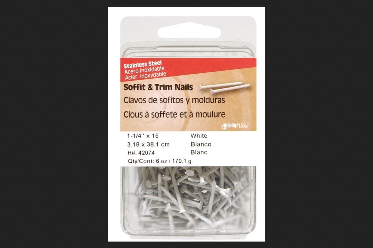 Hillman 1-1/4 in. L Soffit and Trim Stainless Steel Nail Smooth Shank Flat