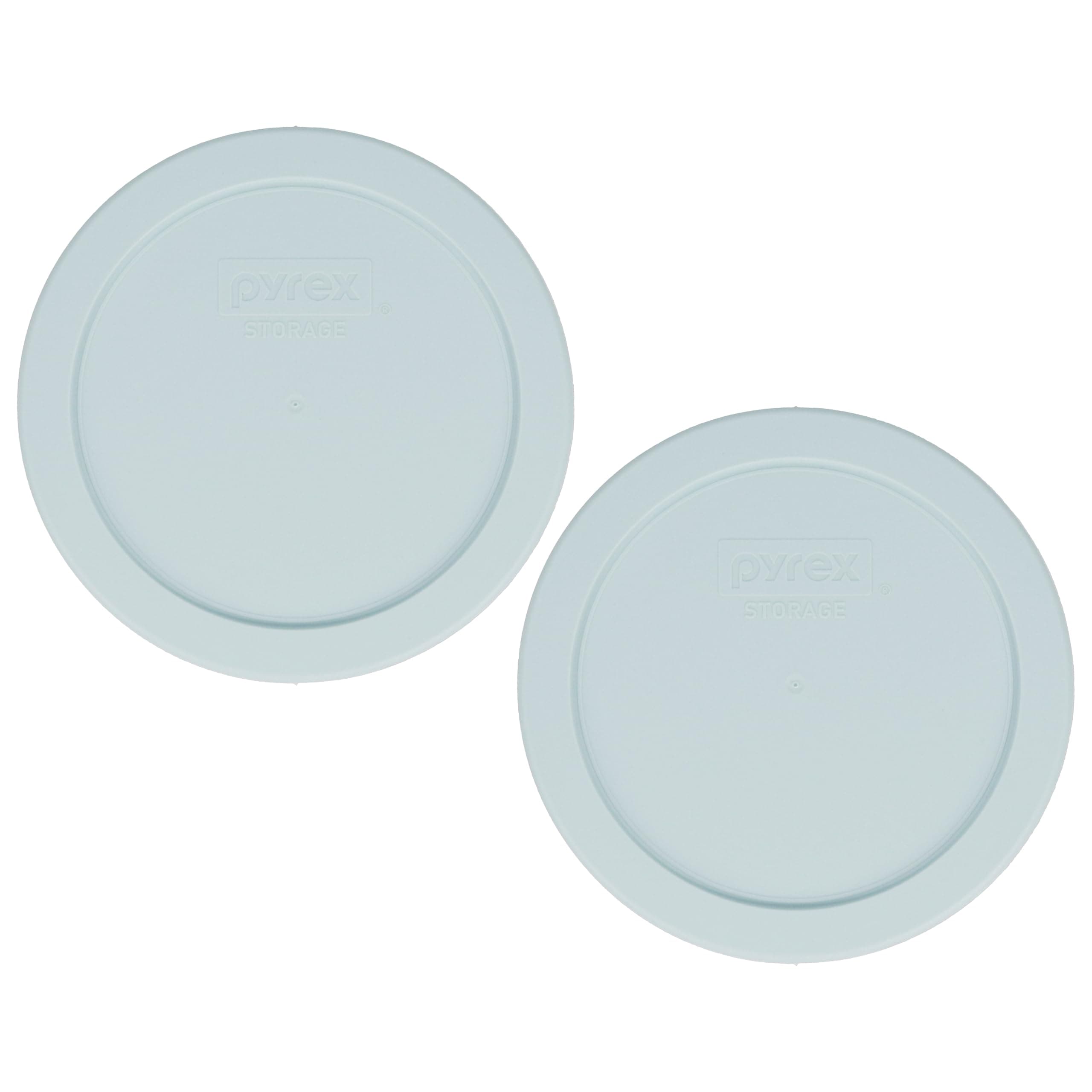 Pyrex 7201-PC (4-Cup) Muddy Aqua Food Storage Lid (2-Pack) - Made in USA