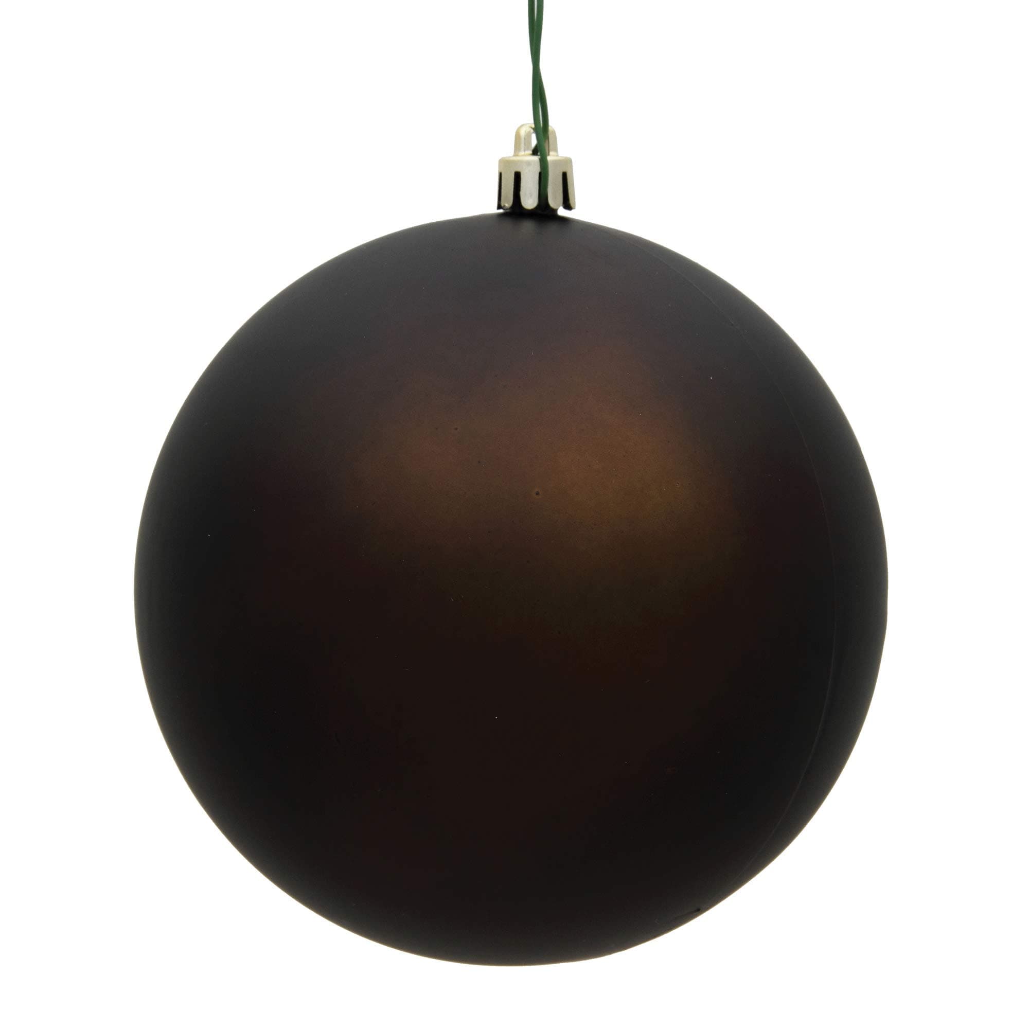 Vickerman 10" Chocolate Matte Ball Ornament.