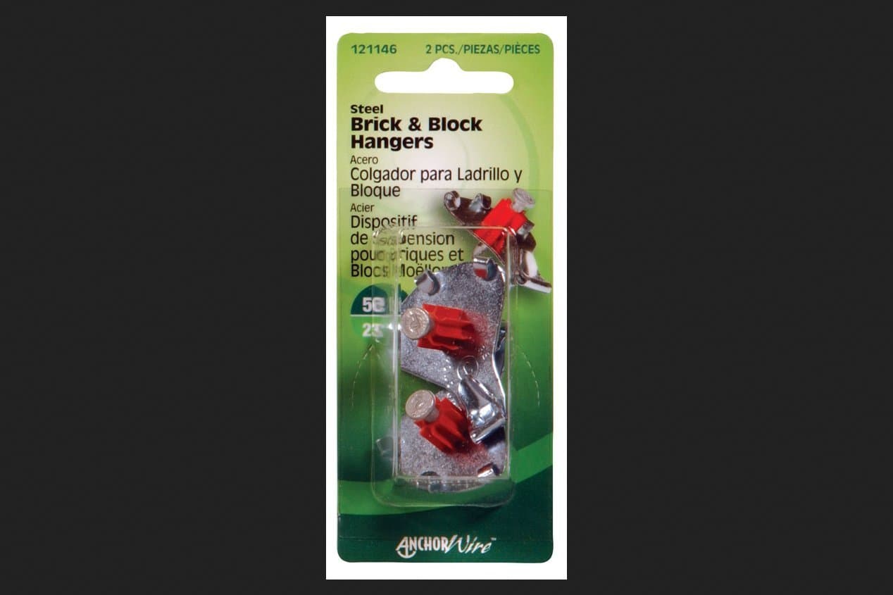 Hillman AnchorWire Steel-Plated Steel Picture Hanger 50 lb. 2 pk Brick