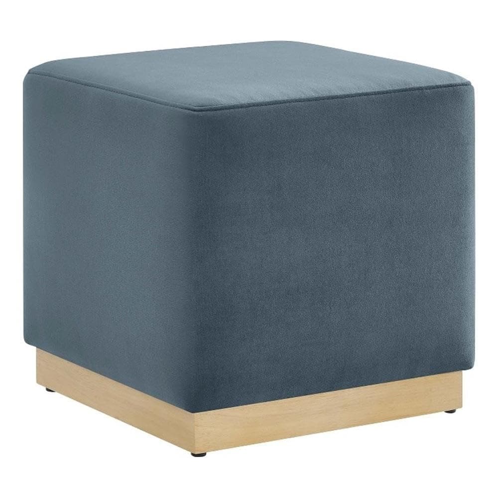 Modway 17" Square Performance Velvet Upholstered Upholstered Ottoman