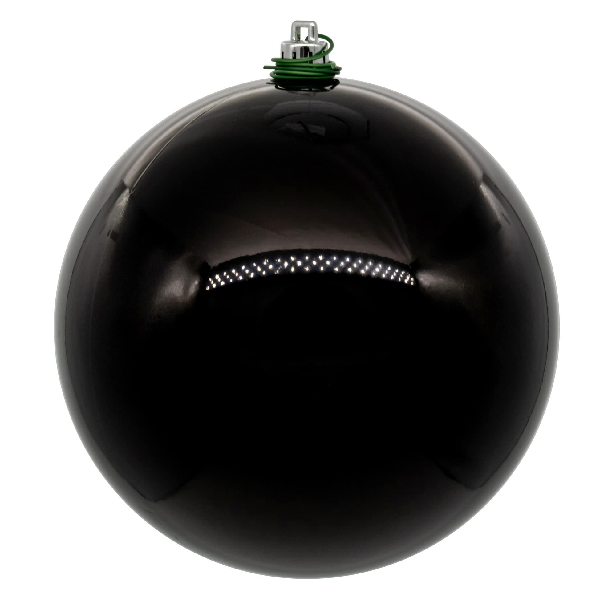 Vickerman 10" Black Pearl UV Drilled Ball Ornament, 1 per Bag.