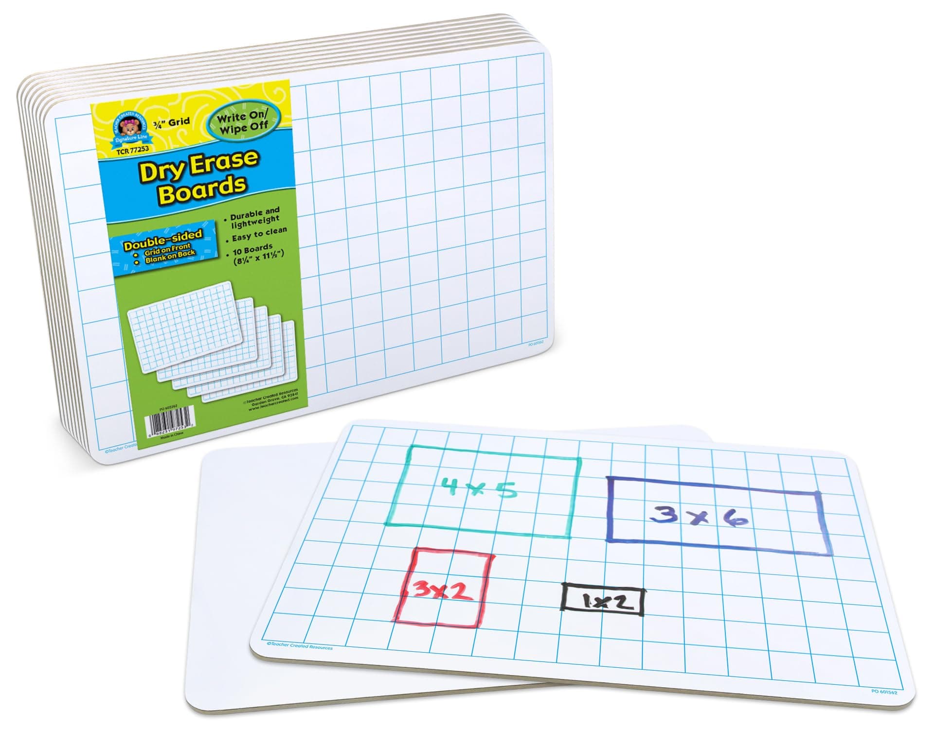 Teacher Created Resources Math Grid Dry Erase Boards (77253)