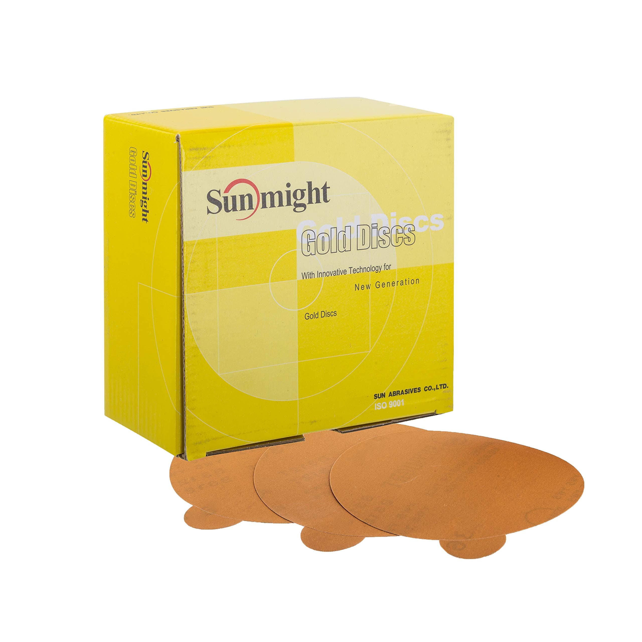 Sunmight Gold 6" 150G PSA No Hole Disc, 02309, 100 Discs