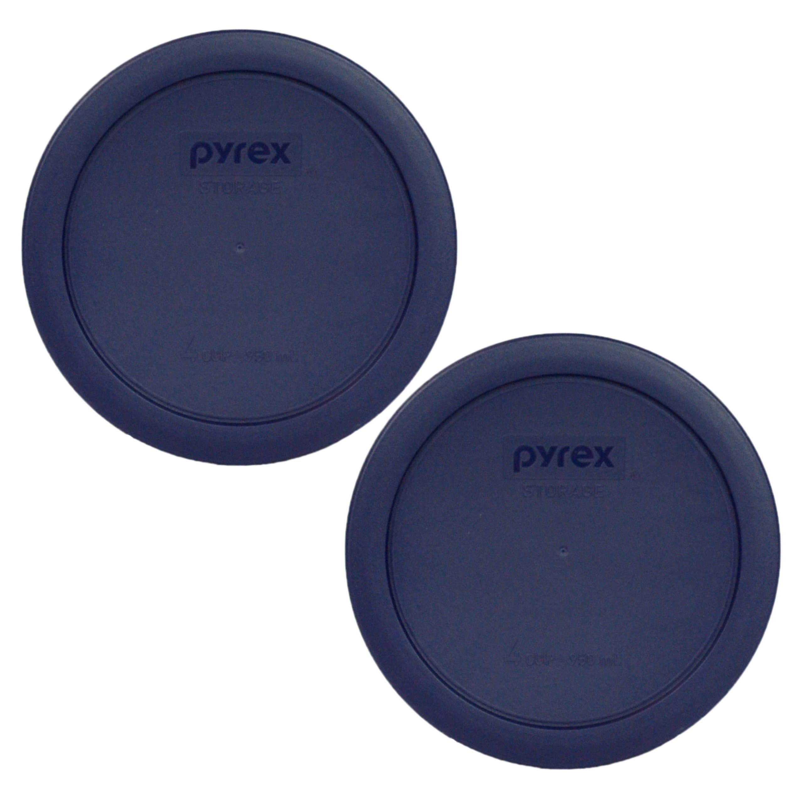 Pyrex 7201-PC (4-Cup) Blue Food Storage Lid (2-Pack) - Made in USA