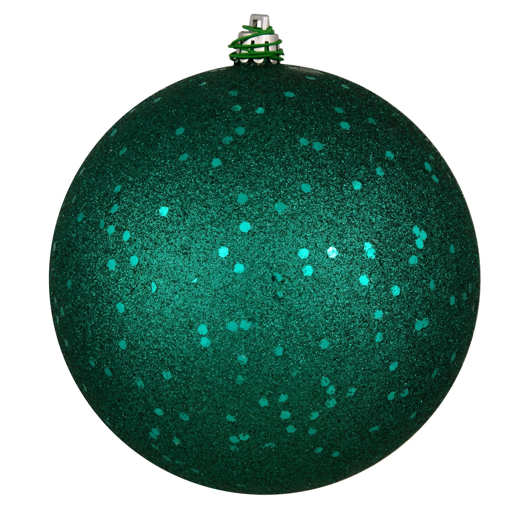 Vickerman 10" Dark Teal Sequin Ball Ornament.