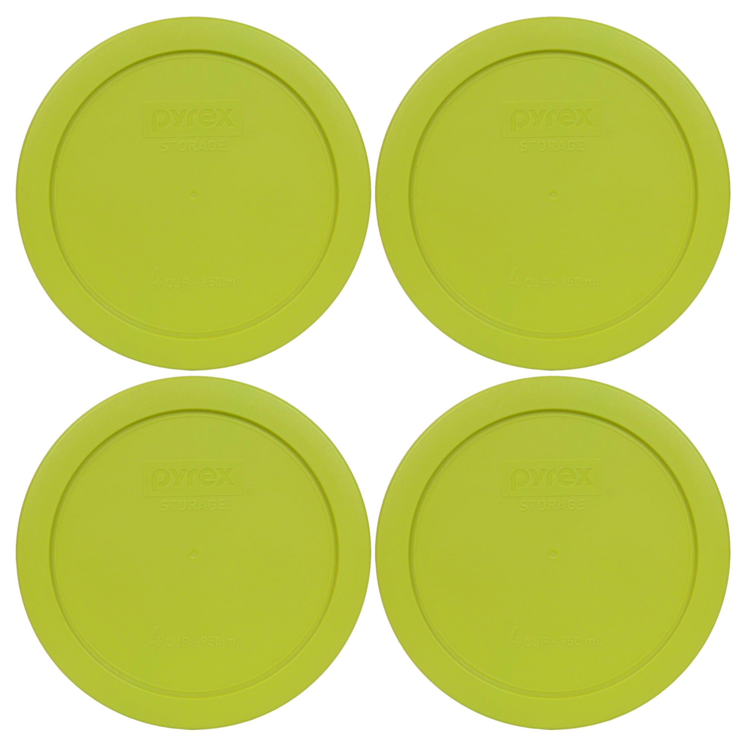 Pyrex 7201-PC (4-Cup) Edamame Replacement Lid (4 Pack) - Made in USA