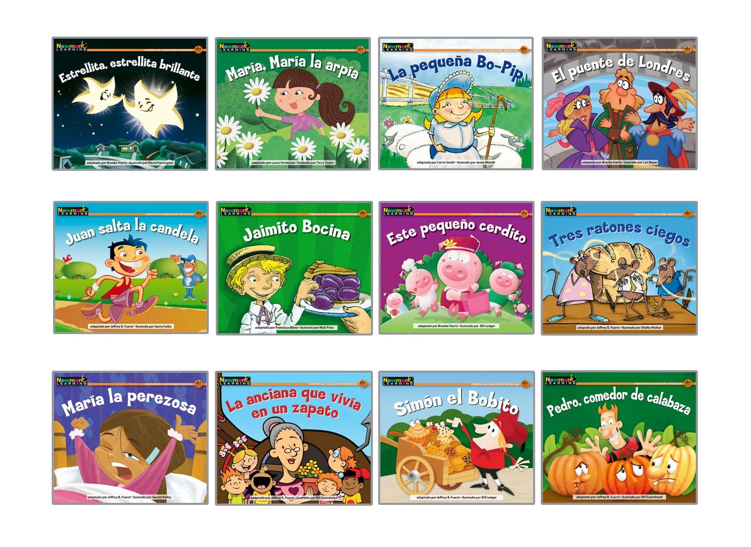 Spanish Rising Readers Nursery Rhyme Tales Set 2 Single Copy Boxed Set