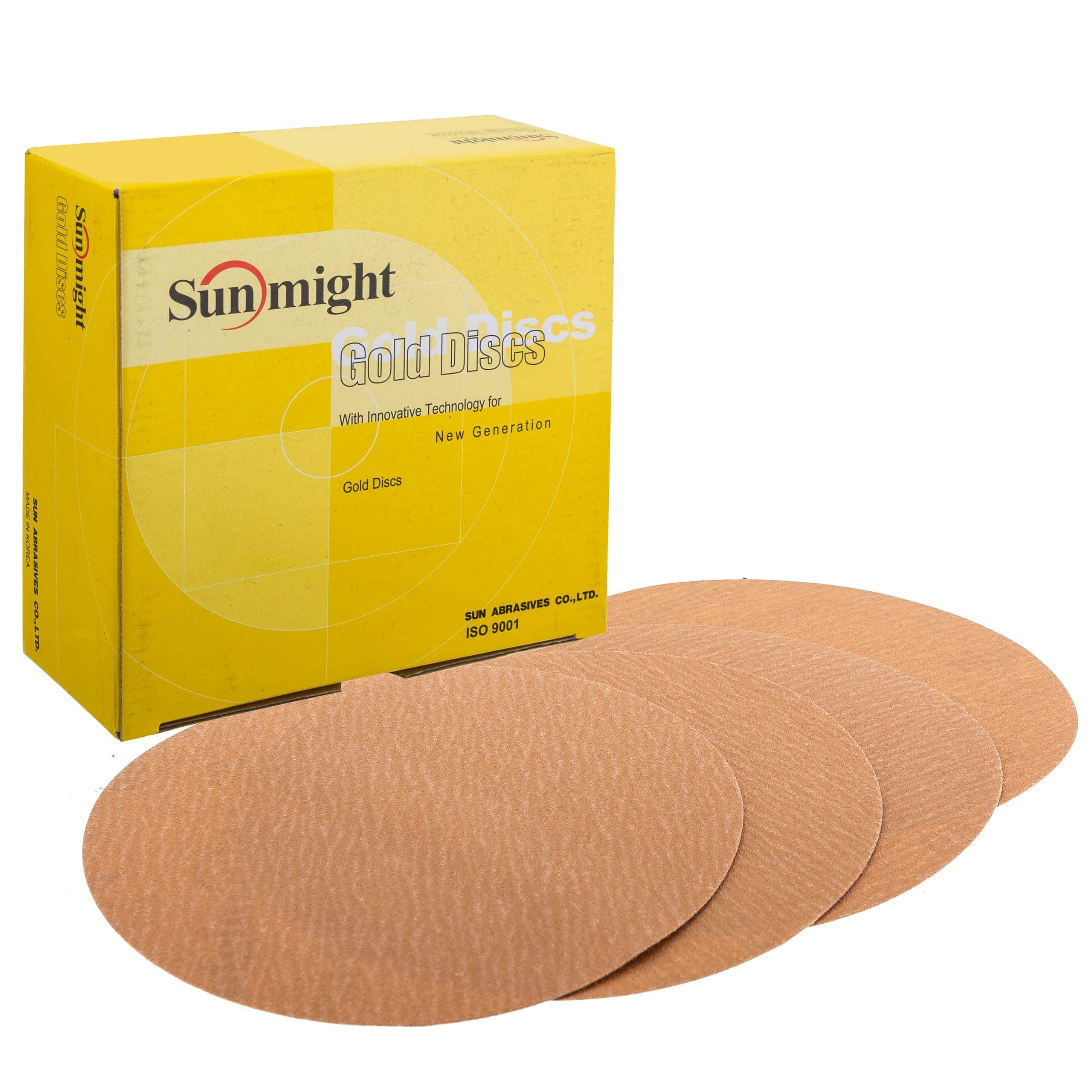 Sunmight Gold 6" 400G Grip No Hole Disc, 02416, 50 Discs