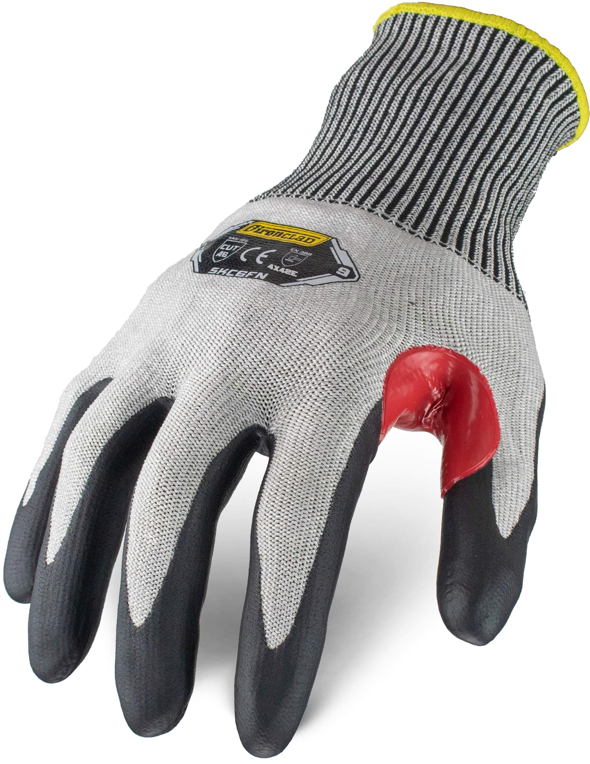 Ironclad Command Touchscreen Foam Nitrile Cut Resistant Glove; Foam Nitrile Coating, Touchscreen Infused Palm, A6 Cut Resistant, Sized XS, S, M, L, XL, XXL (1 Pair)
