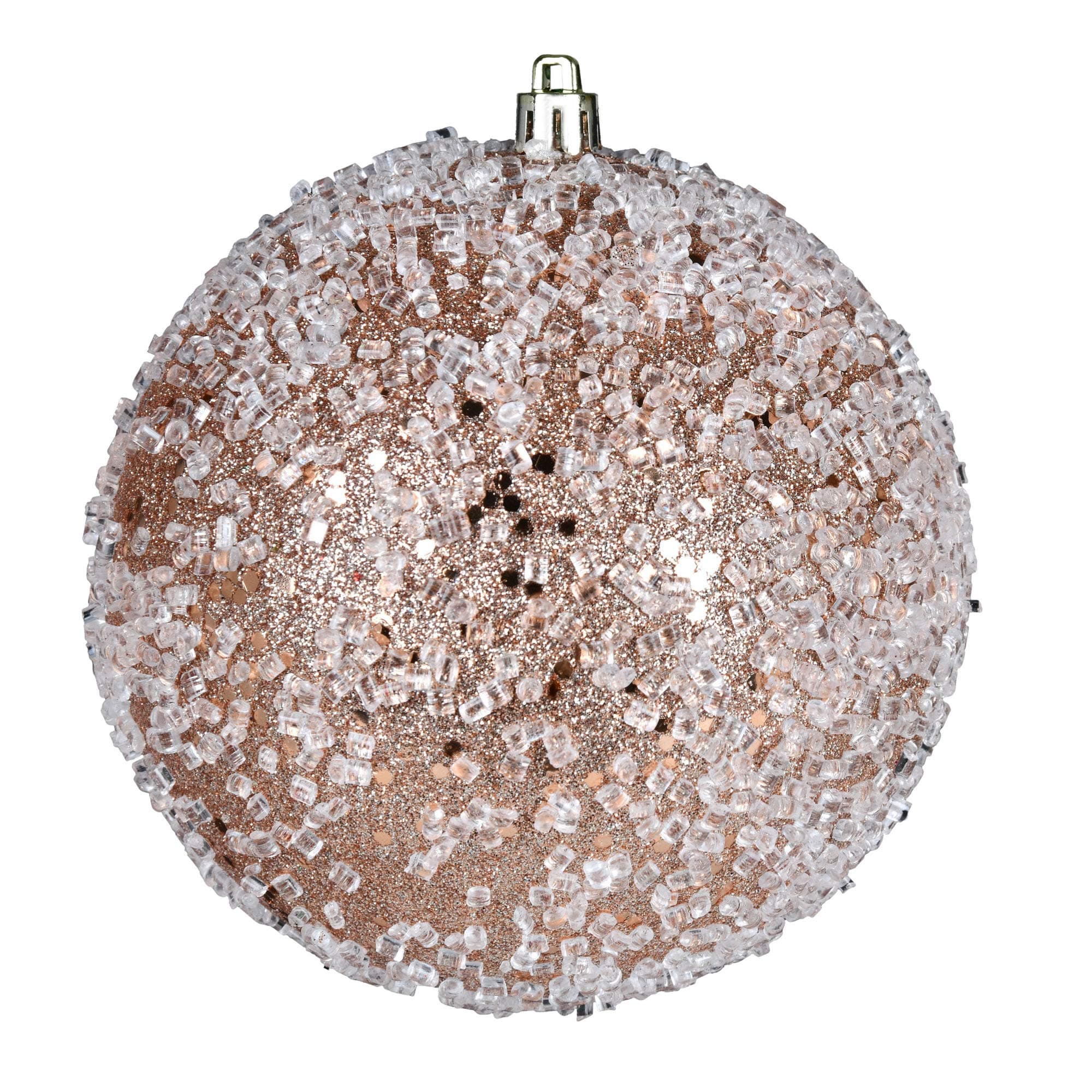 Vickerman 10" Cafe Latte Glitter Hail Ball Ornament
