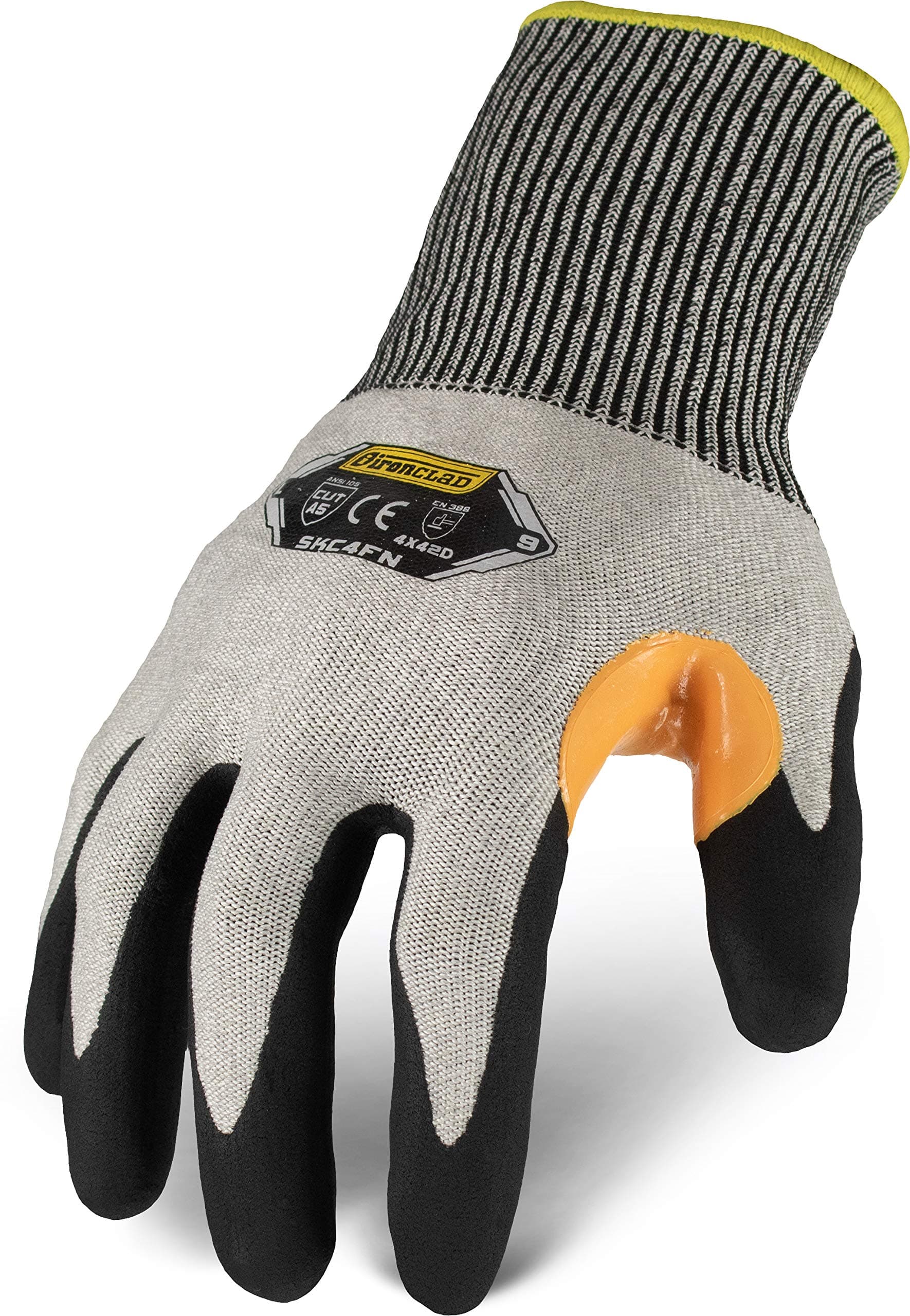 Ironclad Command Touchscreen Foam Nitrile Cut Resistant Glove; Nitrile Coating, Touchscreen Infused Palm, A4 Cut Resistant, Sized XS, S, M, L, XL, XXL (1 Pair) (SKC4FN-03-M)