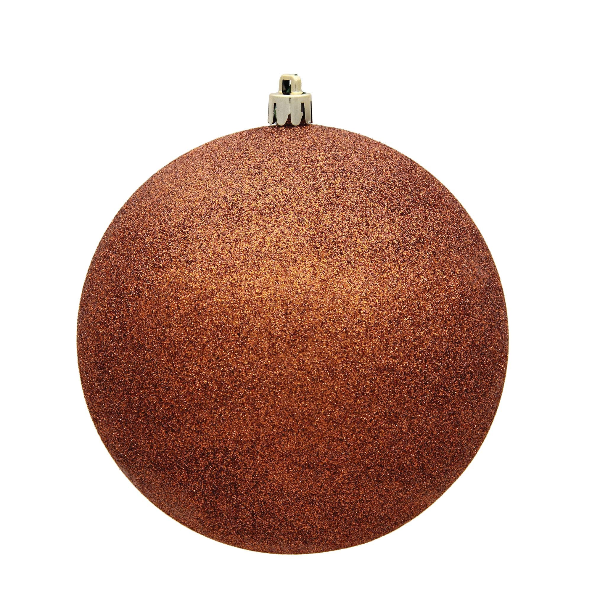 Vickerman 10" Copper Glitter Ball Ornament.